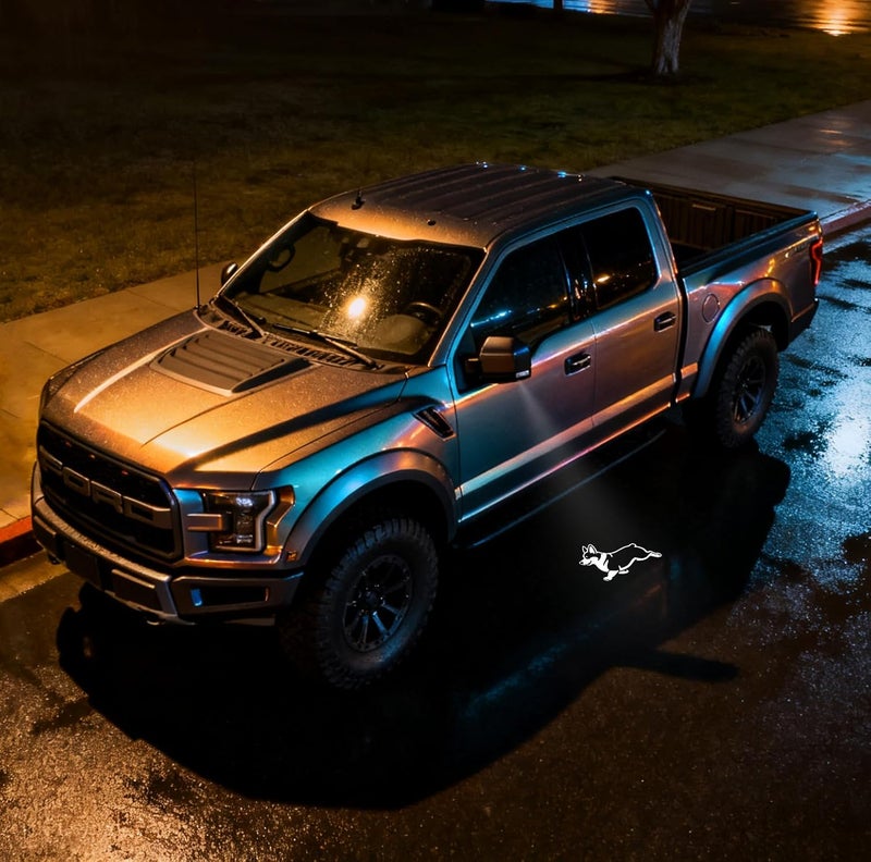 MKRLSTKM 2Pcs Side Mirror Logo LED Welcome Light Puddle Lamp Projector Door Light Floor Light Accessories Suitable for Ford F150 F250 F350 2015 2016 2017 2018 2019 2020 2021 2022 2023 2024 2025 - Image 2